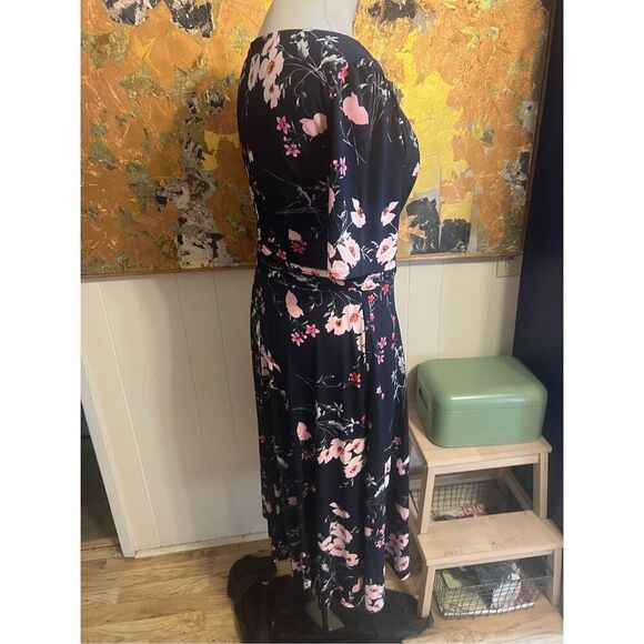 NWT sample, Jessica Howard Dress Short Sleeve Floral Size 14 - Picture 5 of 9